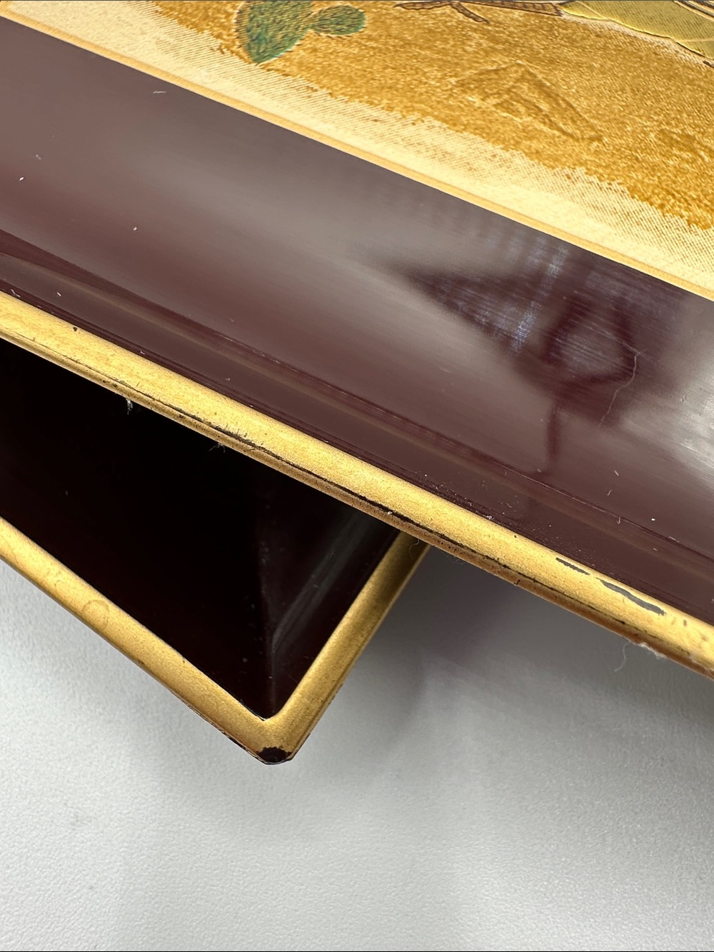 2 Otagiri Lacquerware Trays. Designed by Couroc Artist, Moira Wallace. 60s-70s - Picture 9 of 13